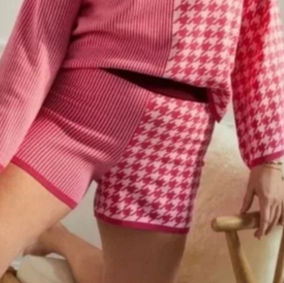 Anthropologie Dolan Sierra Lounge Knit Pink Shorts sz S - Picture 5 of 5